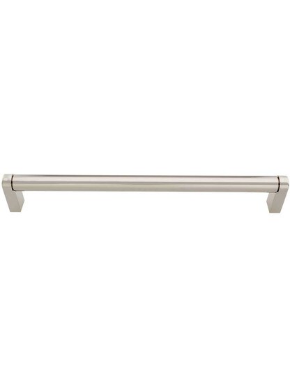Pennington Bar Pull - 8 13/16 inch Center-to-Center in Polished Nickel.